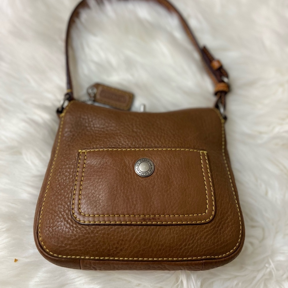 Vintage Genuine Coach Coach Chelsea Leather Bag_In Cognac 9377 - Picture 12 of 16